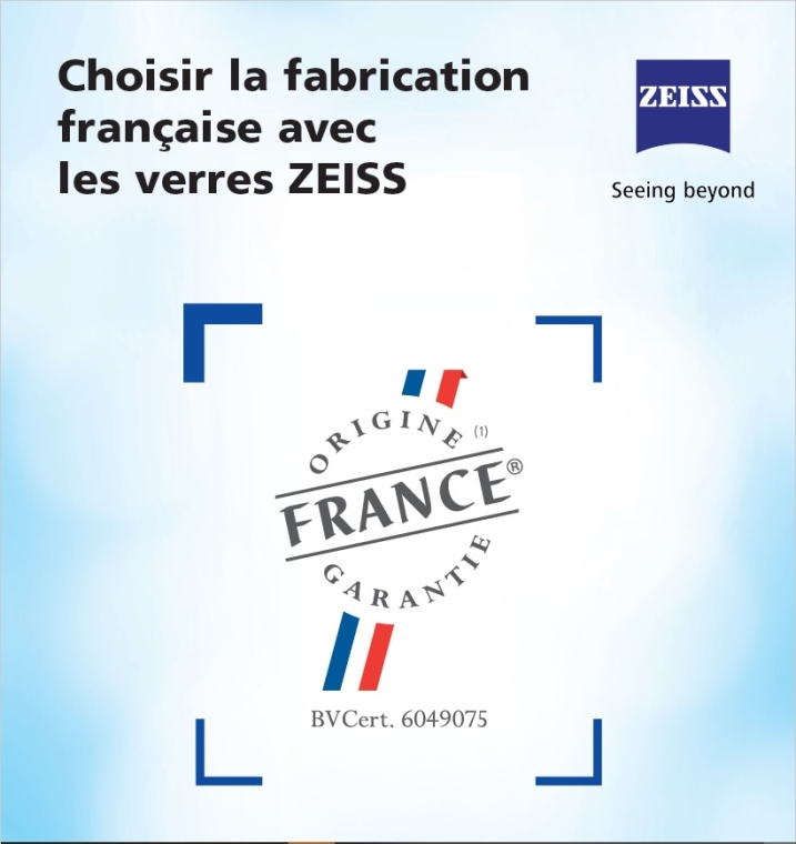Verres ZEISS fabriqués à Fougères en Bretagne, verrier de votre magasin optique saint cybard, Angoulme, Optique Saint Cybard